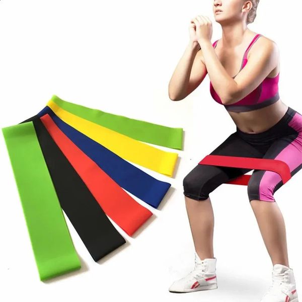 1PC Yoga Tension Belt Fitness Elastic Resistance Squat Ring Stretching Exercise Home Gym Strap 241216