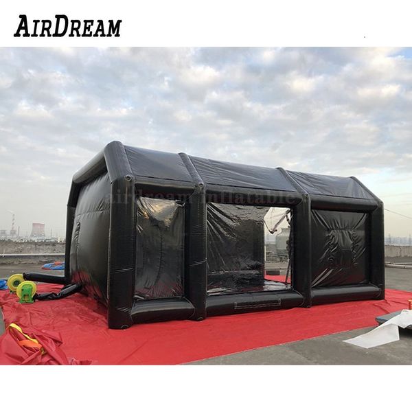 8mLx5mWx4.5mH Portable Mobile workshop air sealed inflatable car spray booth paint tent and garage for sale
