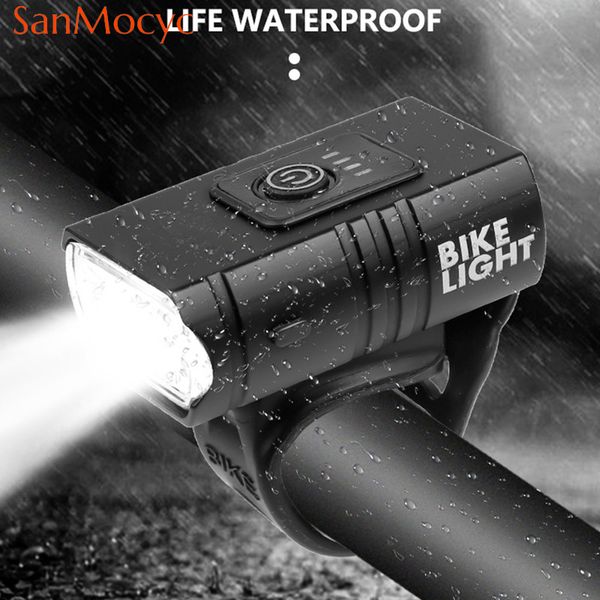 Bicycle Lights T6 LED Front USB Rechargeable MTB Mountain Bicycle Lamp 1000LM Bike Headlight Flashlight
