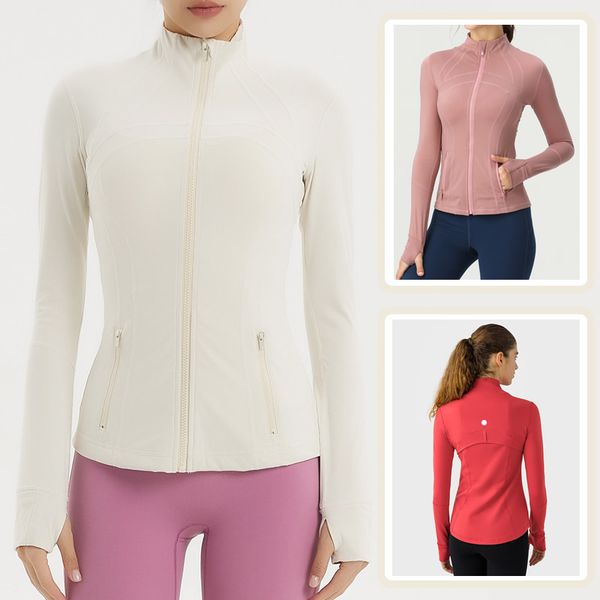 Yoga Jacket Womens Def Workout Sport Coat Fitness long sleeves Jacket Sports Quick-Dry Activewear Top Solid Zip Up Sweatshirt Sportwear Hot