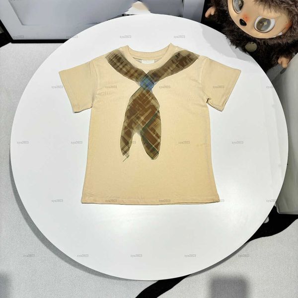 Fashion baby T-shirt Various styles child tshirt High quality kids designer clothes Silk scarf pattern printing boys girls Short Sleeve tees