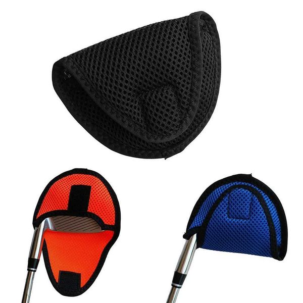 Lightweight Mallet Putter Head Cover Golf Headcover Protector Bag with Fastening Tape Golf Clubs Accessories Golfer EquipmentXJ240828