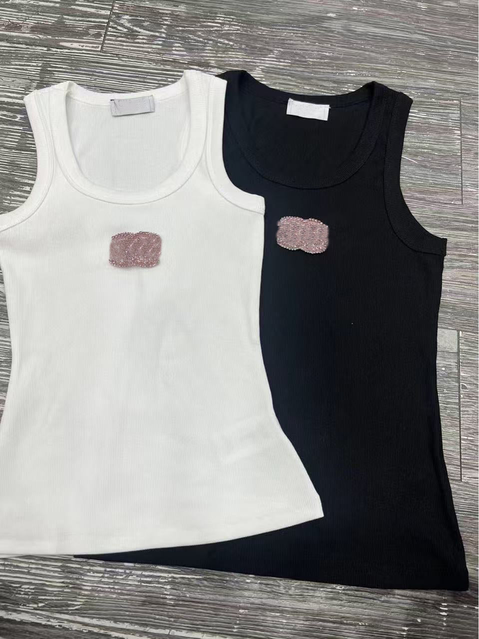 Women&#039;s Tanks Camis Alphabet crystal diamond knit camisole women&#039;s sleeveless top It a versatile base for slimming and shaping