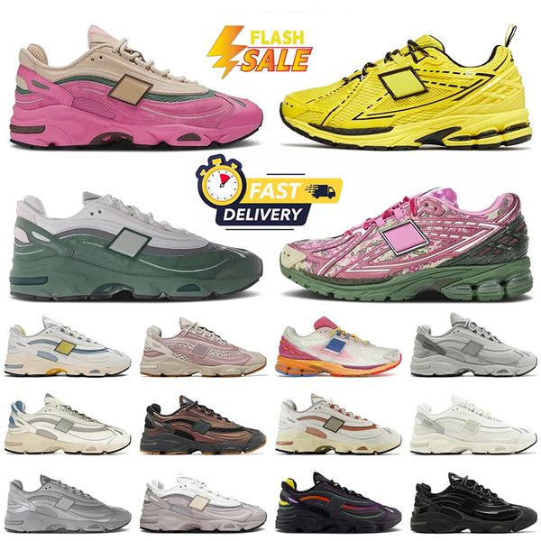 Running Shoes for women men Neon Nights Silver Metallic Tan Pink Green Grey Trainers Platform Leather Jogging Walking Sea Salt Blue Black Sn