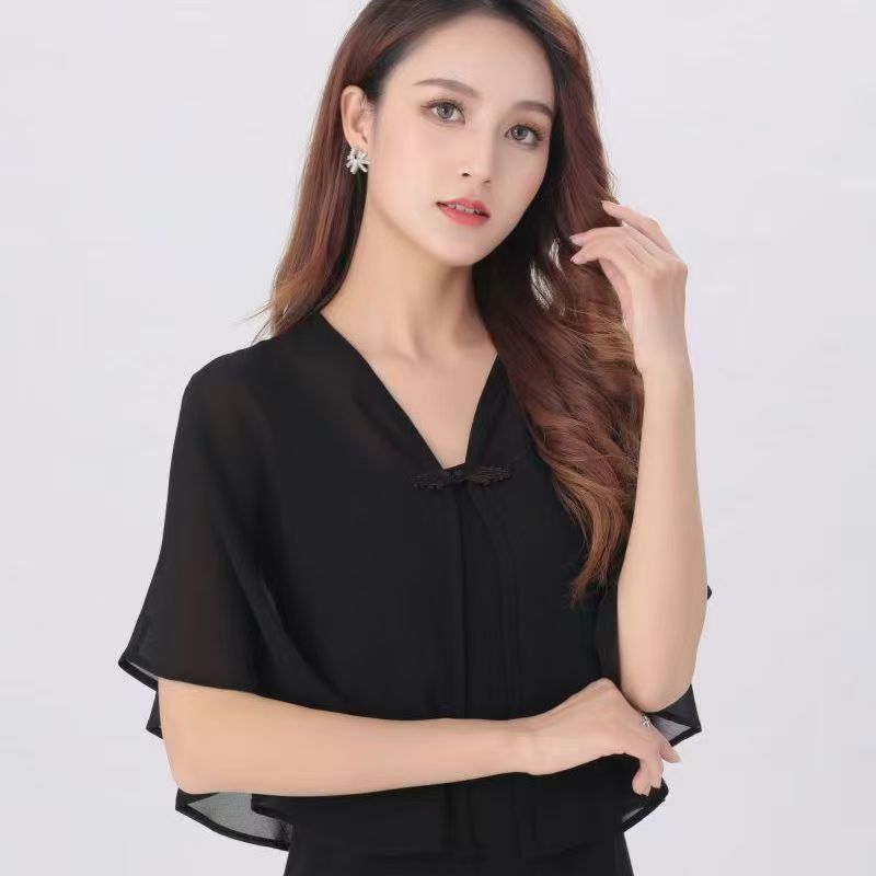 K1227 New Korean style shawl sweater small waistcoat women&#039;s versatile cross cloak small shawl summer outerwear decoration fake