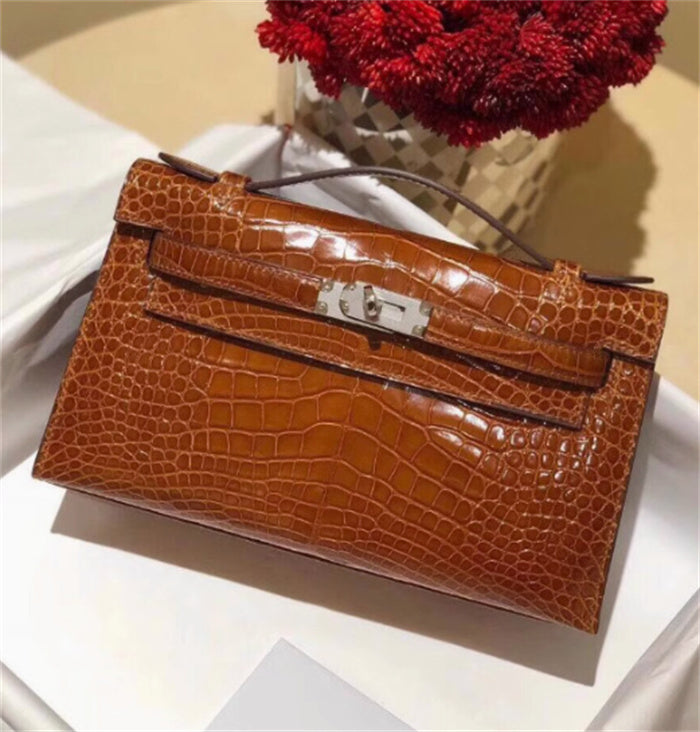 Crocodile bag 10A leather handbag women bag High quality casual crossbody bag Classic retro bag Fashion Ladies mini Shoulder bag purse tote wallet