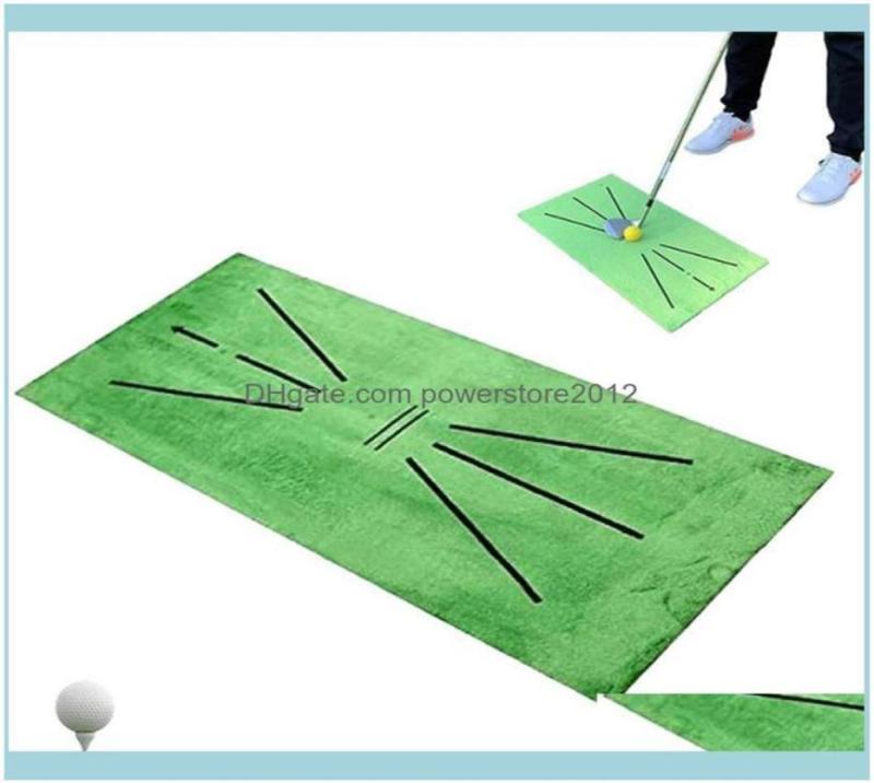 Golf Outdoorsgolf Training Mat Swing Detection Hitting Indoor Practice Aid Cushion Golfer Sports Aessories Aids Drop Delivery 203072196