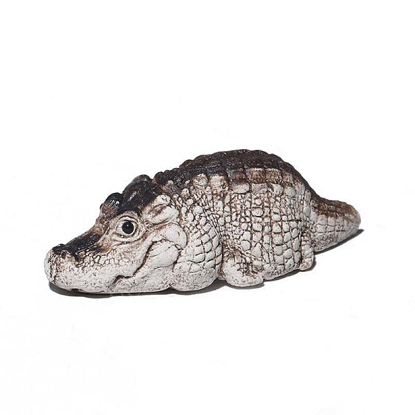 Ceramics Tea Pet Alligator-Crocodile Figurine Statue for Home Office Desktop Ornament