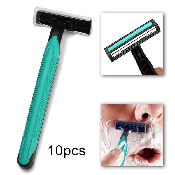 10 pieces-set of bathroom travel disposable shaving mens double blades W240809