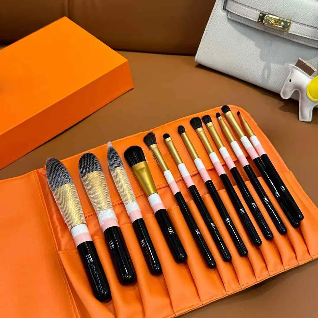 Designer Makeup BrushesWool Loose Powder BrushCorrecting BrushBlush Blush BrushFoundation BrushComplete Gift Set