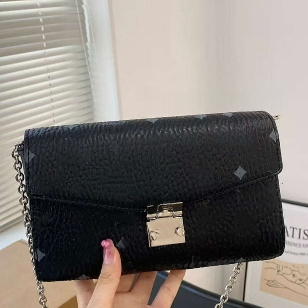 Designer High Quality Crossbody bags Foreign Letters Chain Purses Women Bag Printed Shoulder Korean Edition Fashion Belt mcmlies Wallet Tote Bag mcp