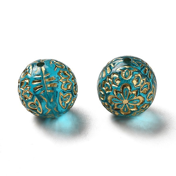 Transparent perles acryliques de placage