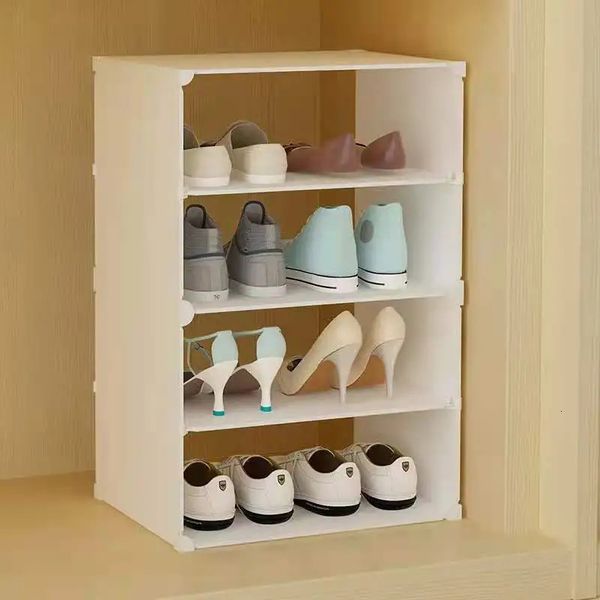 Storage Holders Racks Shoe shelf partitions are layered to save space and the shoe cabinet is practical to partition the shoe box in the cab