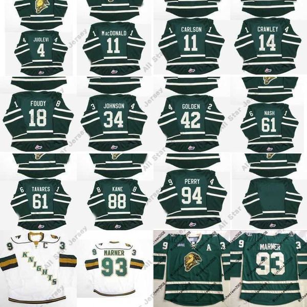 Hockey Jerseys 11 John Carlson 18 Liam Foudy 61 John Tavares 63 Cliff Pu 88 Patrick Kane OHL London Knights Customized Hockey Jersey