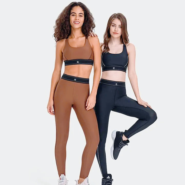 AAdjustable Women Activewear Set Elastic Waist Training Yoga PantsWomens Bras leggings New Shoulder Strap Sports Bra Designer Fashion Sets Pant Free