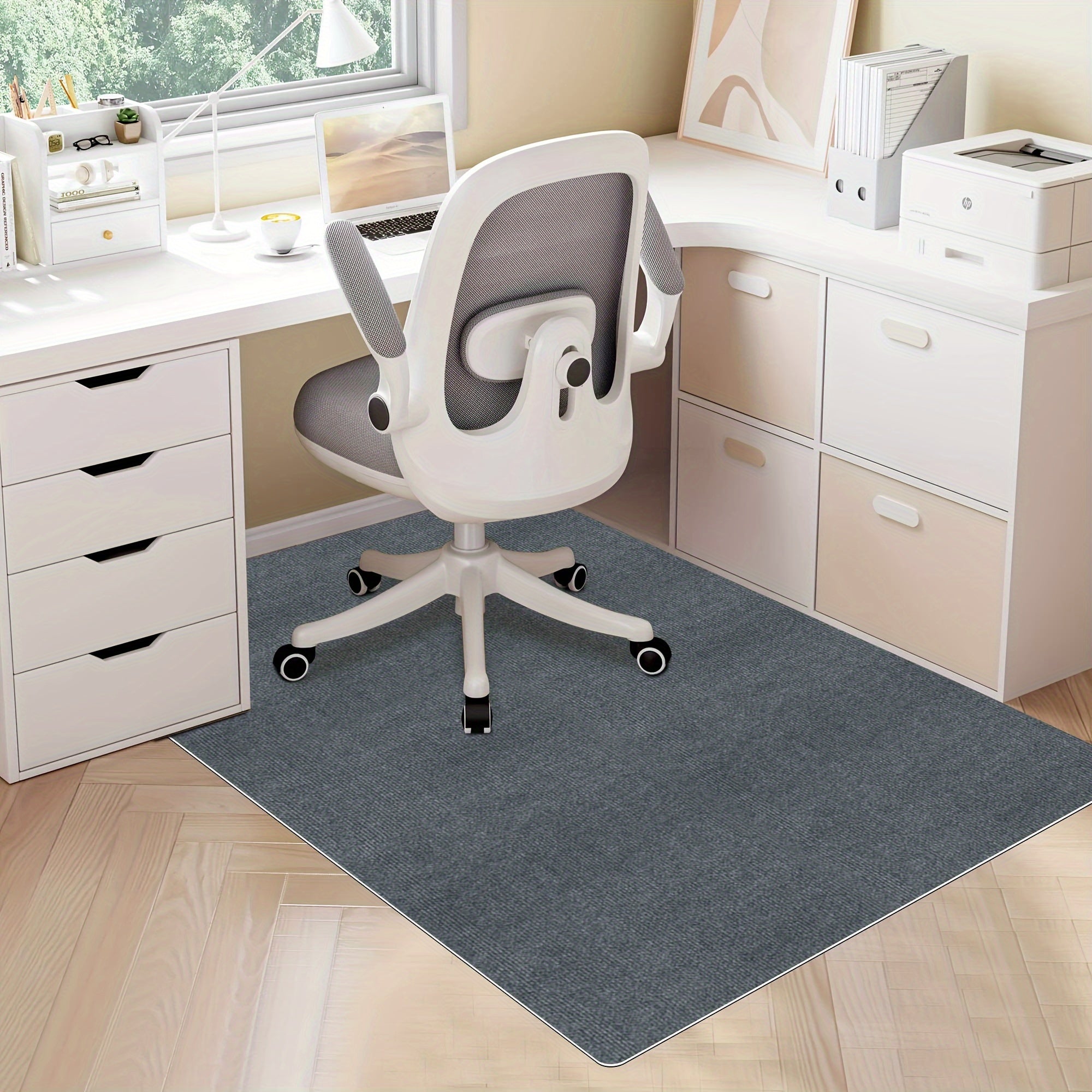 TEMU 1pc 90x120cm-35.4x47.2inch Office Chair Mat For Hardwood And Tile Floors, Running Mat Computer Gaming Rolling Chair Mat, Under Desk Mat, Large