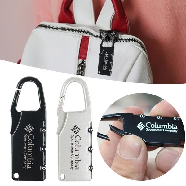 AntiTheft Travel Handbag Zipper Bag Lock Luggage Code Password Padlock 3 Digit Combination 241017