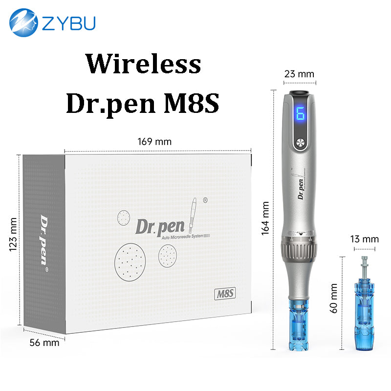 Electric DrPen Ultima M8S Derma Microneedling Pen Facial Beauty Face Skin Care Needles Device Mesotherapy Facial Treatment Machine MTS Tool Dermapen