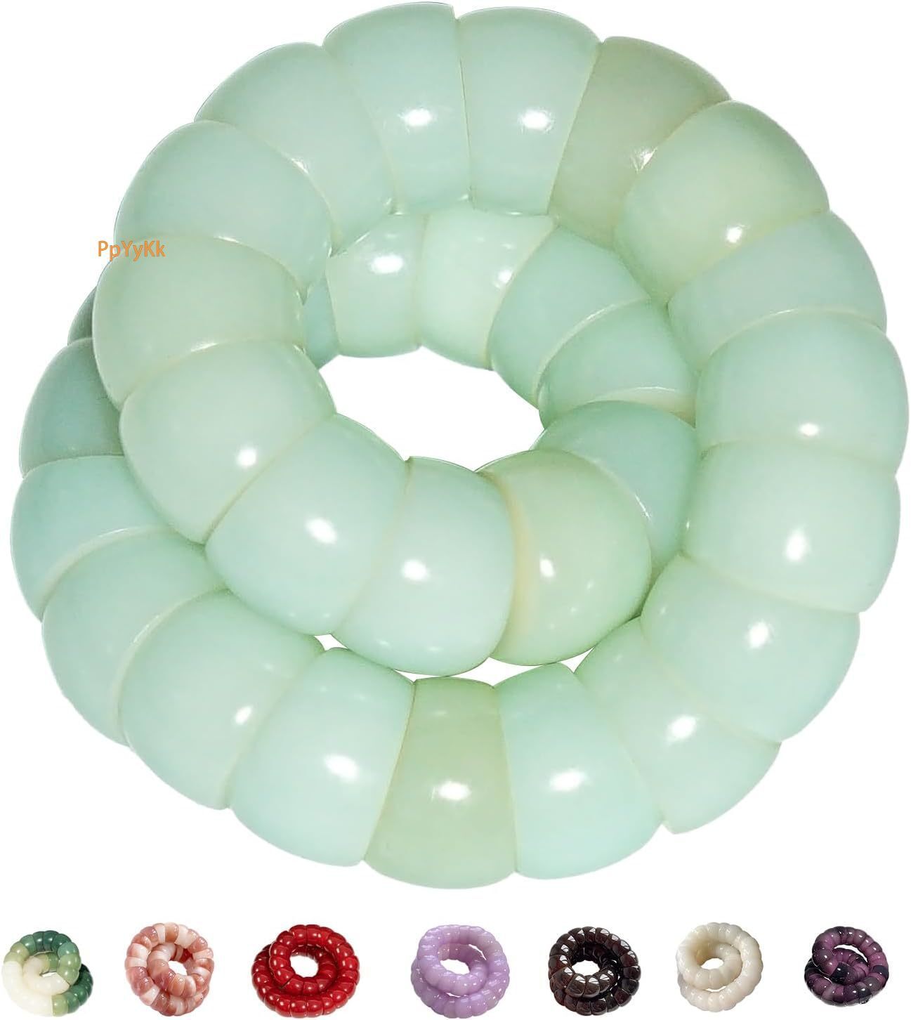 Natural Bodhi Seeds Beaded Bracelets Zen Fidget Stretch Bracelet Alleviate Anxiety Stress Protection Healing Bodhi Bracelet with Gift Box for Women