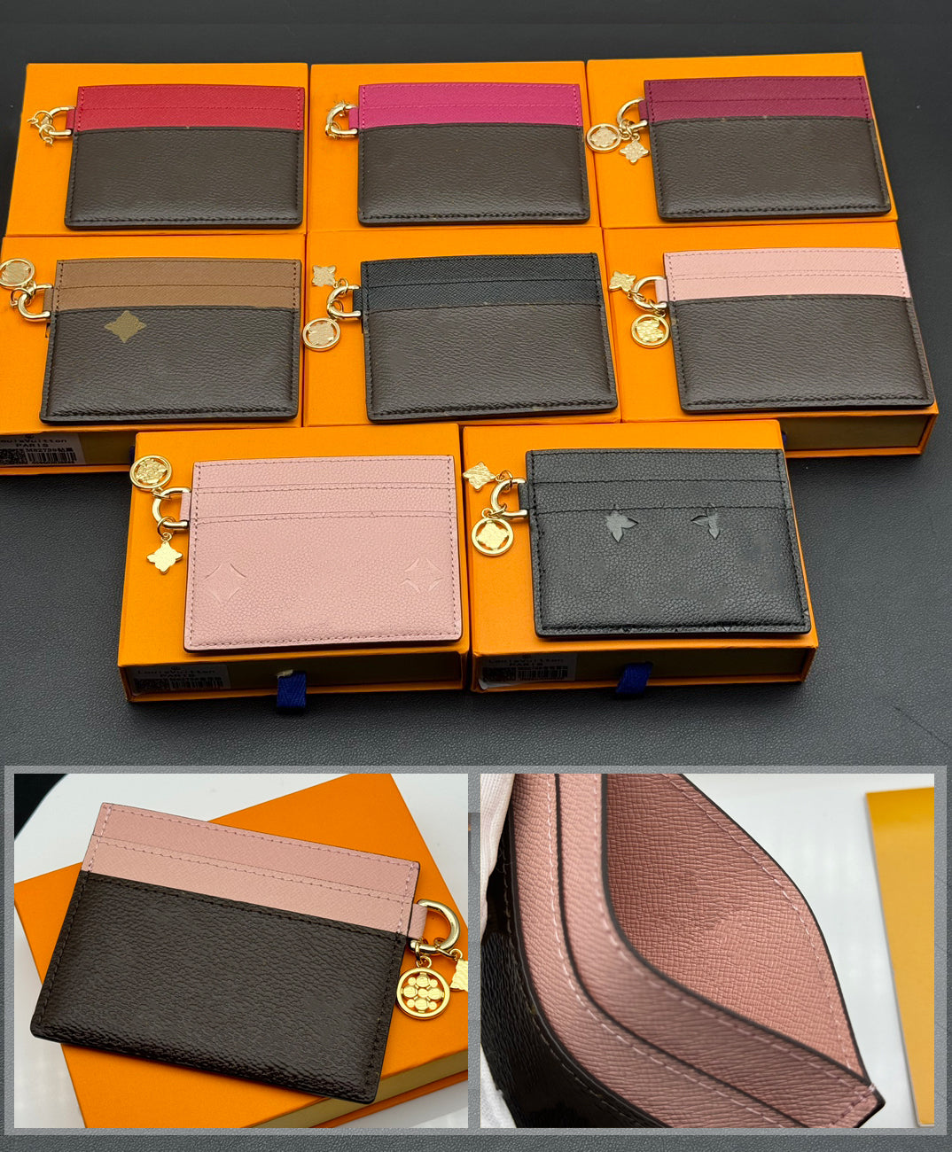 Designer leather Wallet High quality clip Metal buckle Wallet Lattice zipper Luxury Women Card Holder Purse credit card holder Handbag Money Bag Wit