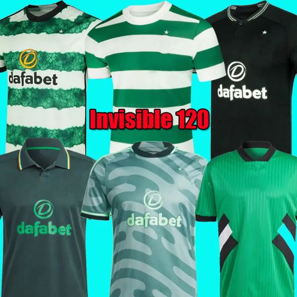23 24 Celtic Soccer Jerseys 2023 Home away 3rd Invisible Celtic 120 Years of Hoops Anniversary kids kit uniforms Football Shirt 2024 KYOGO A
