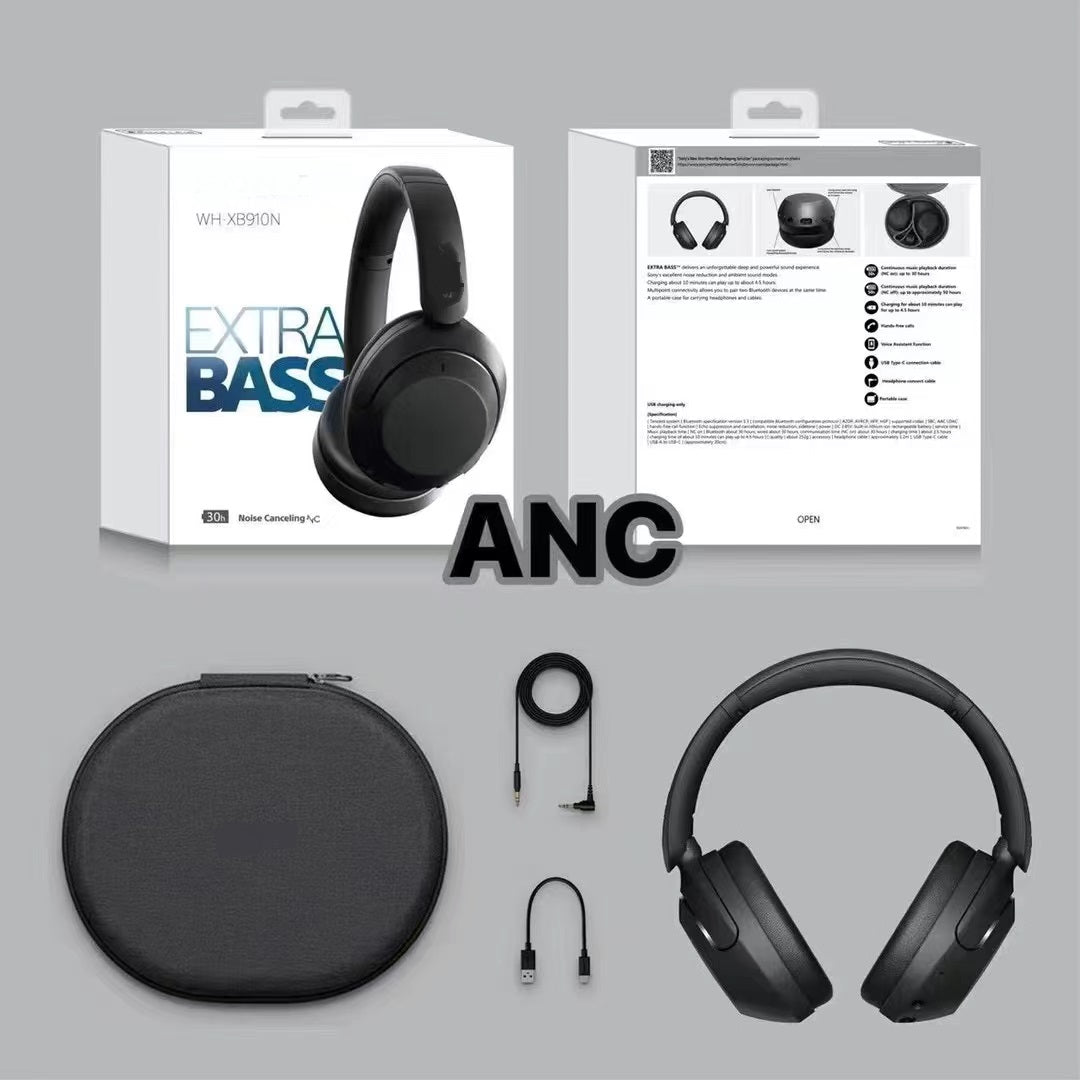 2024 New headphones earbuds Sy WH-XB910N headphones headband earphones Tws+ANC smart headphones wireless bluetooth jeadphones foldable stereo headph