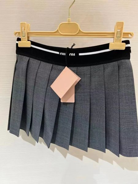 designer women&#039;s short skirts Summer girls classic pleated mini maxi skirts Slim black A-line skirt Small leather dr multiple styles
