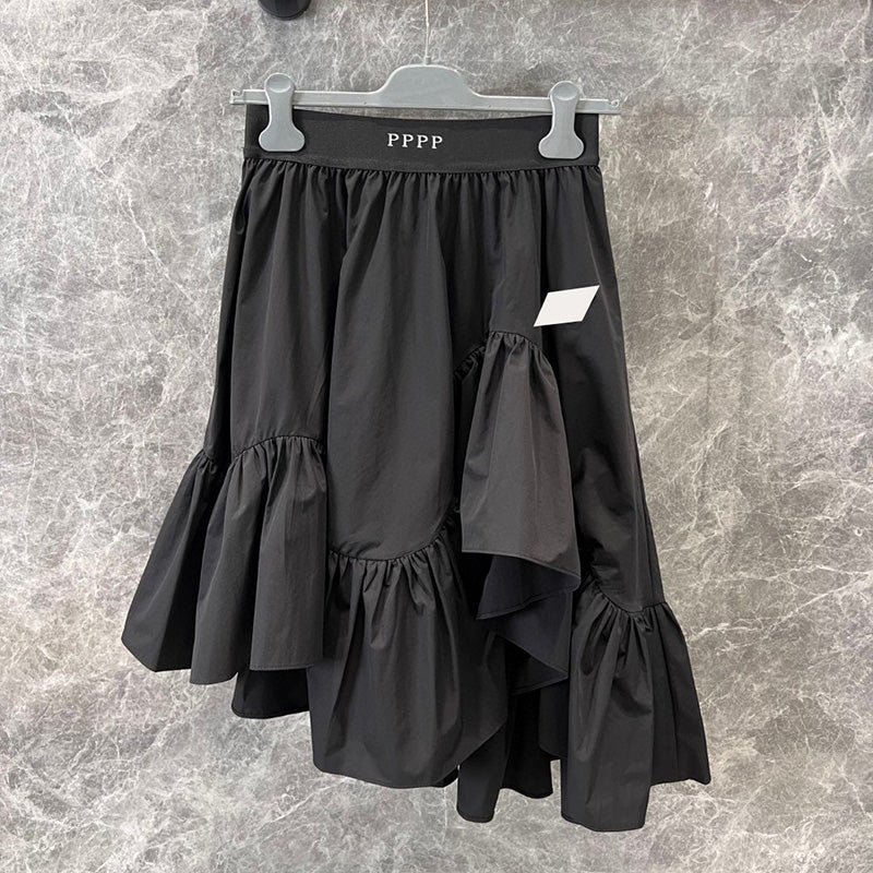 Irregular Ruffled Skirt For Women Designer Elastic Waist Skirts Summer Short Skirts Party Birthday Skirts