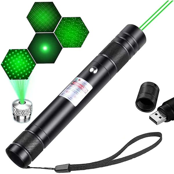 710USB red 2 laser pointer high-power green cat toy suitable for outdoor hunting teaching