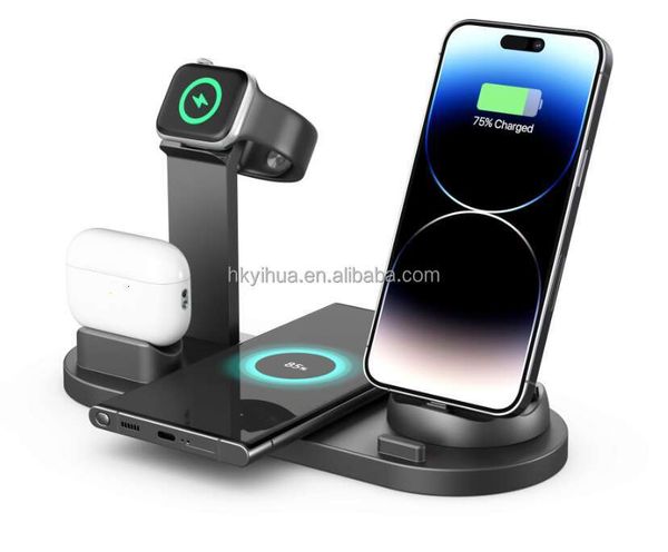 shanshi 4-in-1 Apple 15W for watch headphone wireless phone charger stand