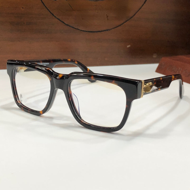 Designer Glasses Simple Sword Pattern Large Panel Glasses Frame Casual Trendy Square Frame Flat Light Mirror Myopia Glasses Frame