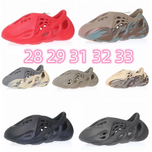 Designer Kids Fashion Foam EVA Runner Kan Slides Toddlers Infants Children Slide Sandals Slippers White Black Desert Sand Bone Resin Sandals