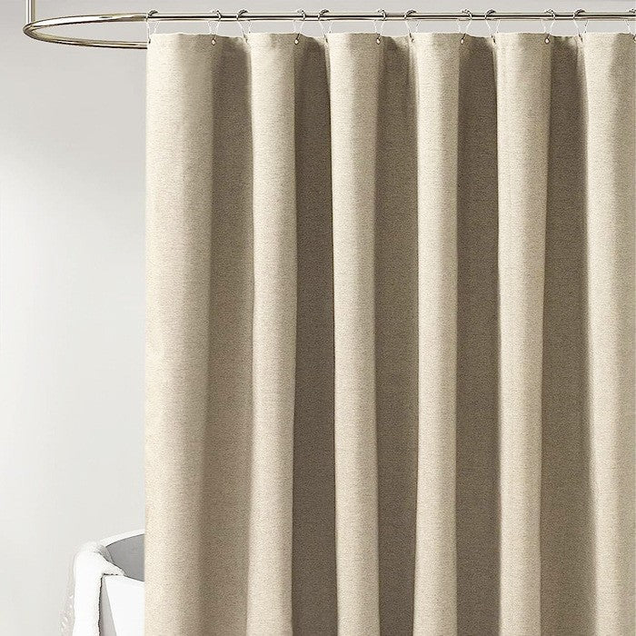 YL-36922 Manufacturer Spot Digital Printed Fabric Shower Curtain Waterproof Thickened Bathroom Partition Curtain with Hook