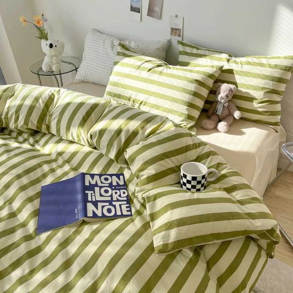 Four season bedding four piece set skin friendly bedding pillowcase duvet cover large bed cover Y241024