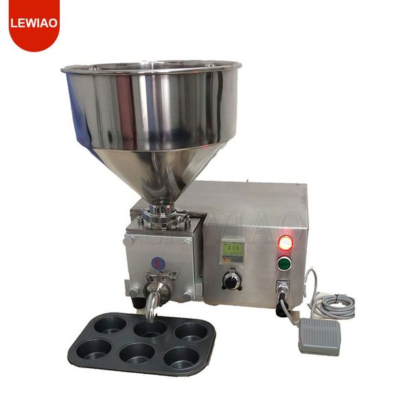 Commercial Butter Puff Cake Filling Machine Automatic Quantitative Bread Cream Filling Machine Sauce Peanut Butter Filler