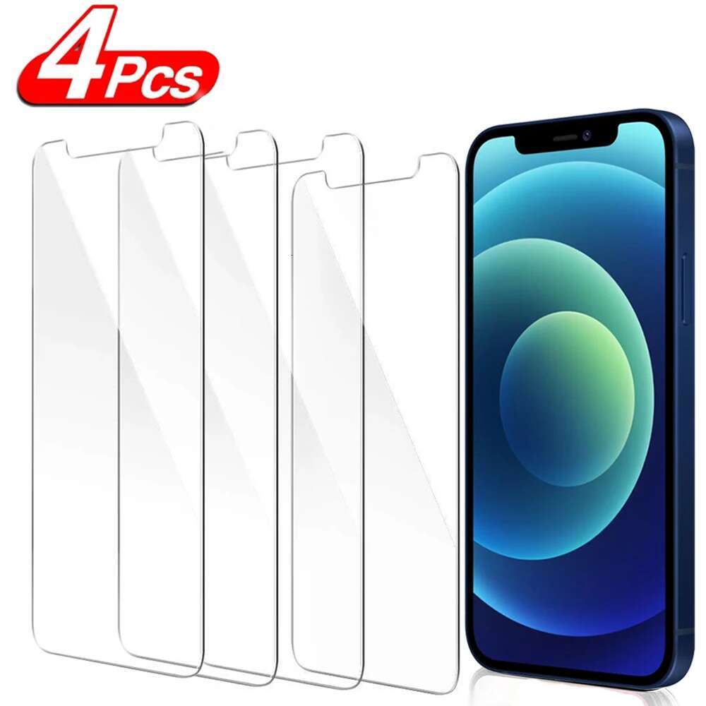 9H Protection Tempered Film For Apple iPhone 11 Pro 12 13 Mini XS Max XR X 2-4Pcs HD Screen Protector Glass