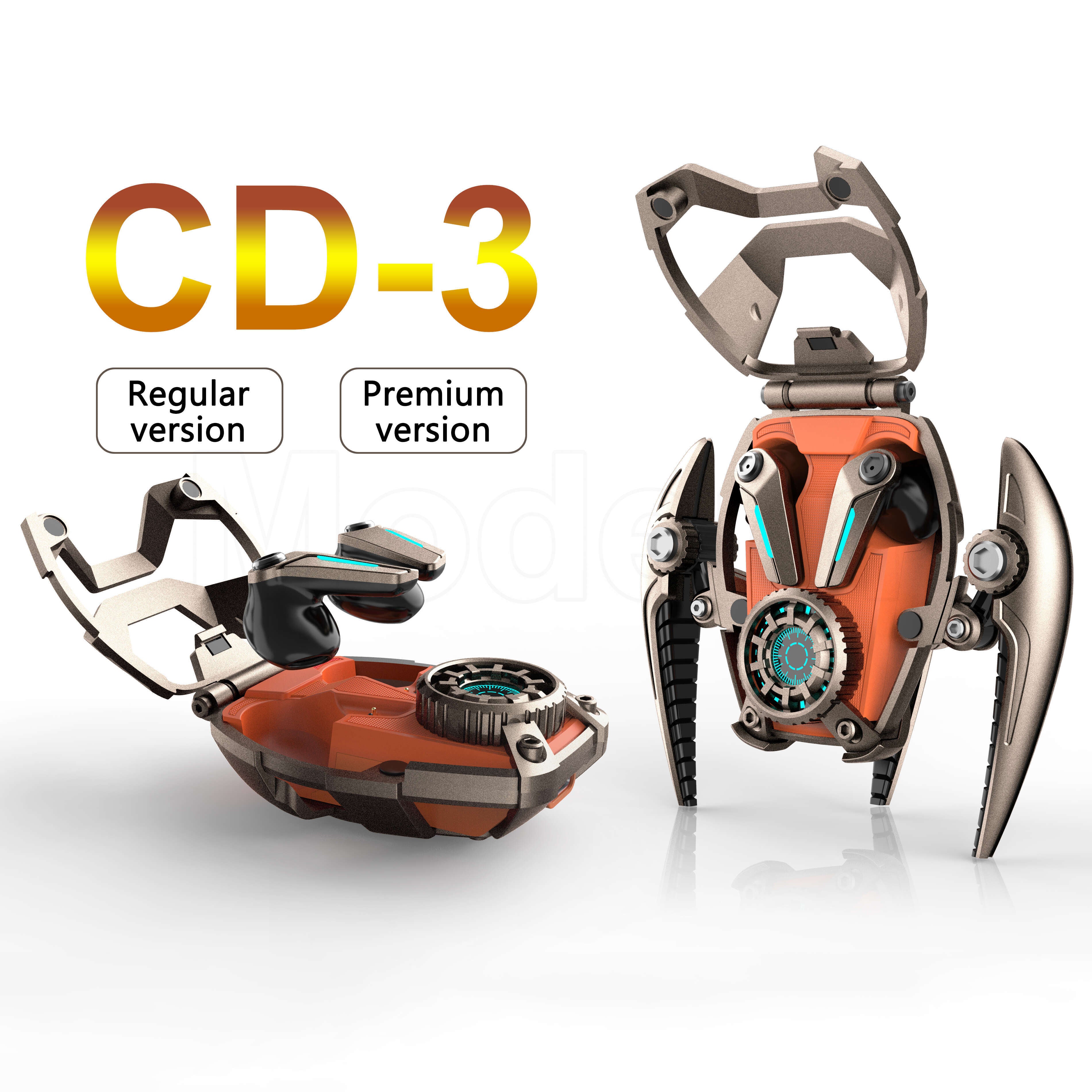 CD-3 Wireless TWS Gaming Earbud with Magnetic Charging Case Bracket, Dual Mic ENC Noise Reduction and Cool Display Light