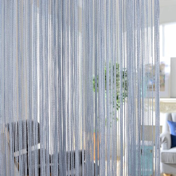 300x260cm solid color strip white gray classic e curtain window louver decoration paron door 240926
