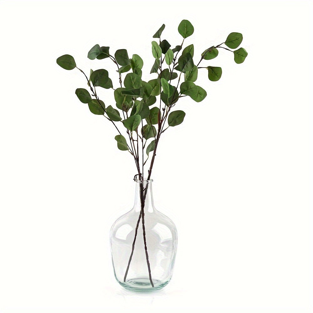 TEMU 1pcs Clear Glass Vase Tall Farmhouse Vase For Branches Glass Vases For Centerpieces In Home Decoration