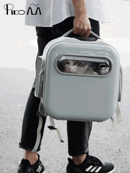 Pickup Meow Cat Bag Portable Pet Backpack Breathable Cabin Teddy Puppy Schoolbag Cage Space Carrier