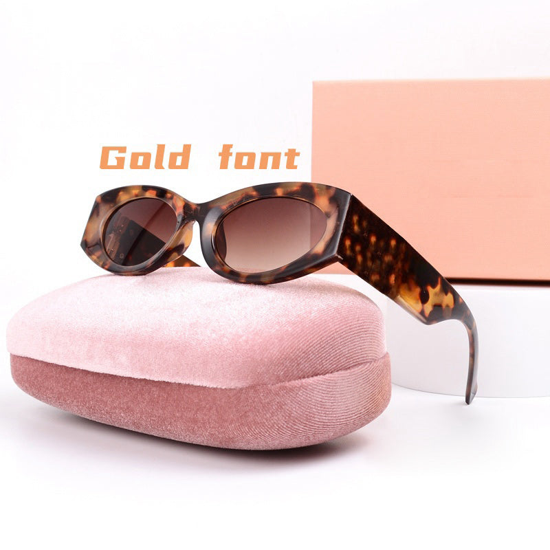 Sunglasses for women designer sunglasses oval sunglass woman cat eye frame mirror vintage leopard goggle tide lunette shades luxury sun glasses wome
