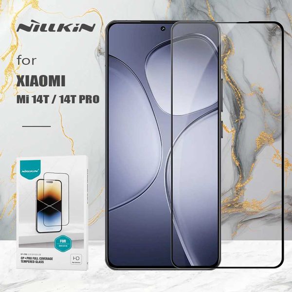 Cell Phone Screen Protectors for Mi 14T - 14T Pro 5G Nillkin CP+ Pro 2.5D Arc Edge Tempered Glass 9H Hard Ultra-Thin Glass Film Screen Prote