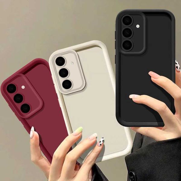 Cell Phone Cases Soft TPU Case For Samsung Galaxy A55 A54 A53 A35 A15 A16 A25 5G S24 S23 S22 S25 Ultra S23 FE Candy Color Silicone Phone Cov
