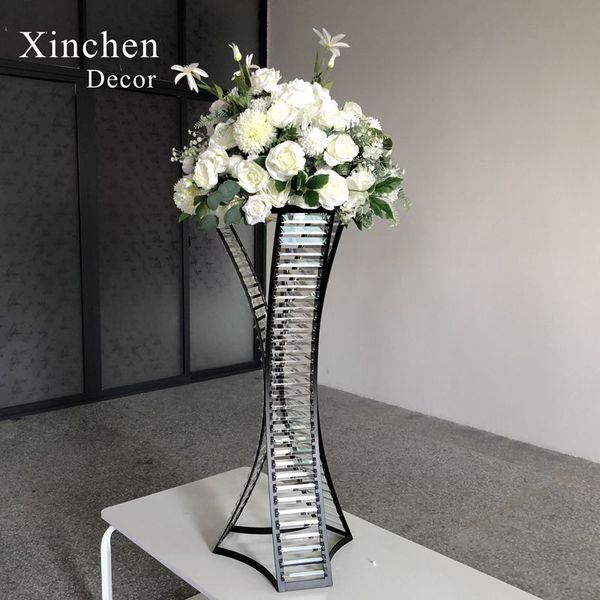 2025 Acrylic Wedding Centerpiece Crystal Table Centerpieces 90 CM Pillar Road Leads Party Vase Diy Decoration
