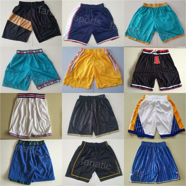 Men Team Basketball Sweatpants Running Elastic Waist HipPop Shorts Western Eastern Sport Pant Wear High Elasticity Embroidery James Wiseman