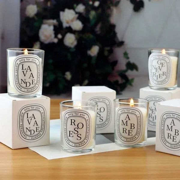 Scented Aratic Candles Guest Gift Candles Lot Wedding Candles White in Jars Luxury Candle for He Decor Z241105
