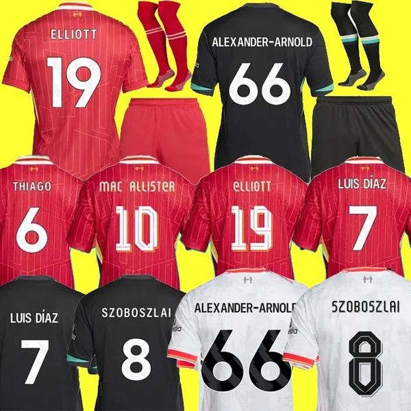 24-25 Chiesa SZOBOSZLAI MAC ALLISTER soccer jerseys 2024 2025 Camiseta men kids kit football shirts maillot de foot home red away third fans