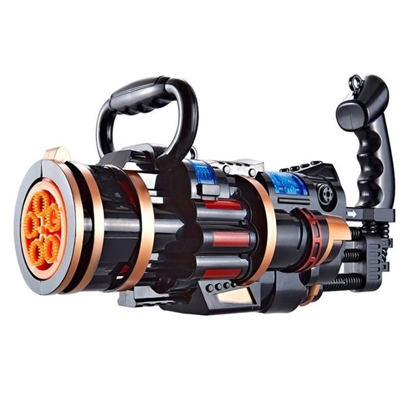 Novelty Games 2-in-1 Gatling Bubble Gun Children s Toy Kids Outdoor Electric Machine Gifts Holiday 221007