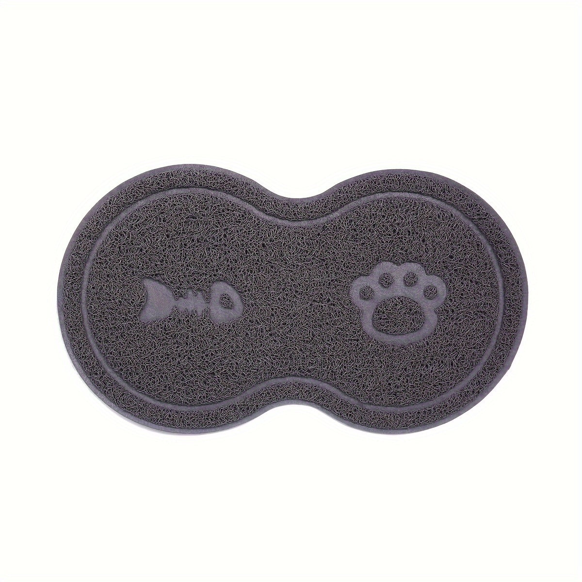 TEMU Supet Waterproof Pet Feeding Mat With & Paw Design - Non-slip, Easy Clean For Cats And Dogs, Cat Litter Mat, Indoor Use