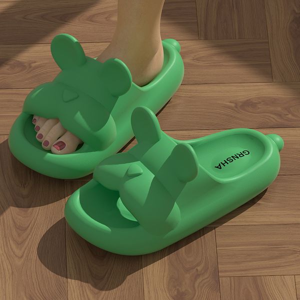 Cartoon New Style Sandals and Slippers Female Summer Cute Home Bathing Indoor Anti Slip Comfortable Couple Wearing Slippers Male
